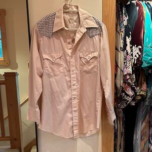 Vintage western shirt with quilted shoulders